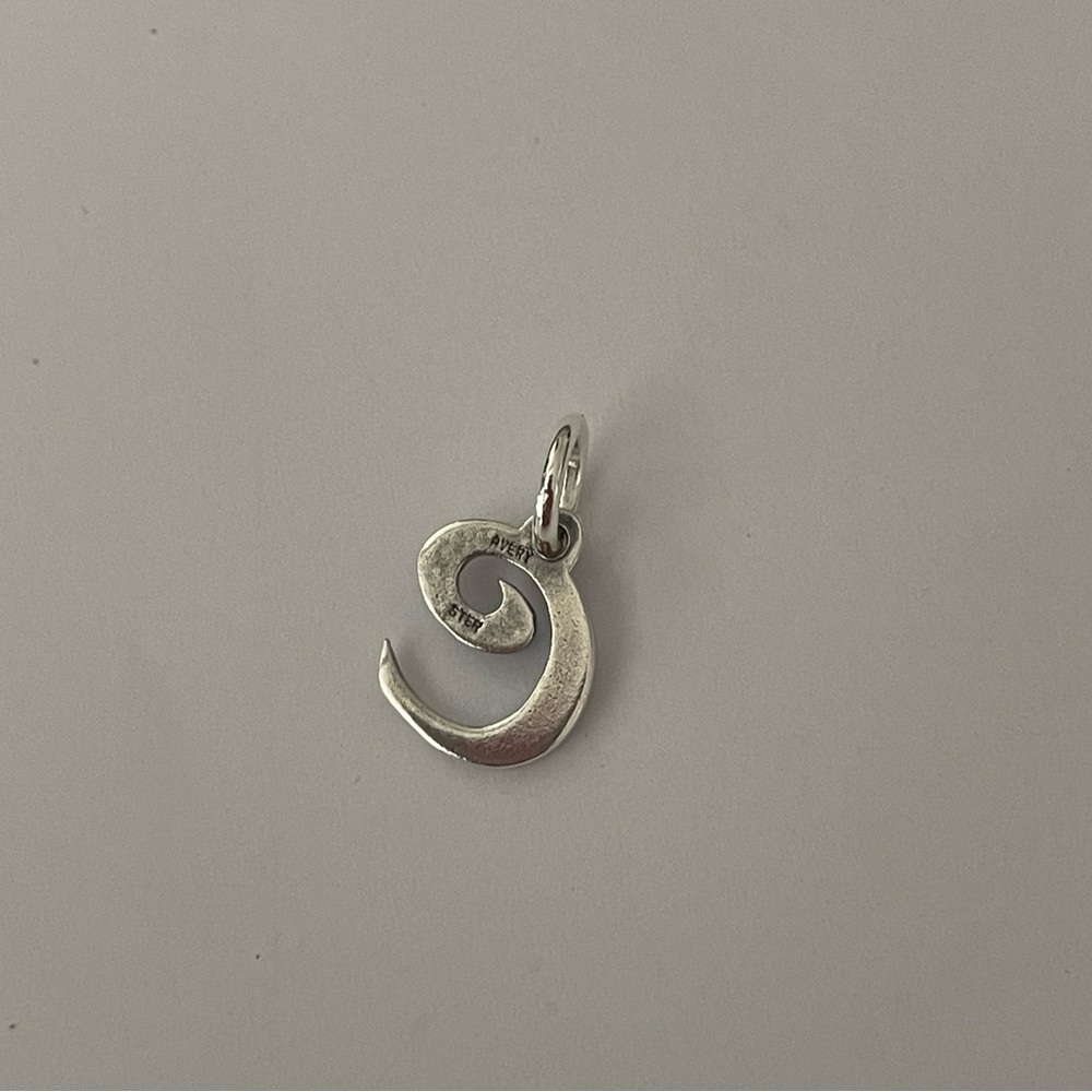 James Avery Letter c silver charm - Picture 2 of 2